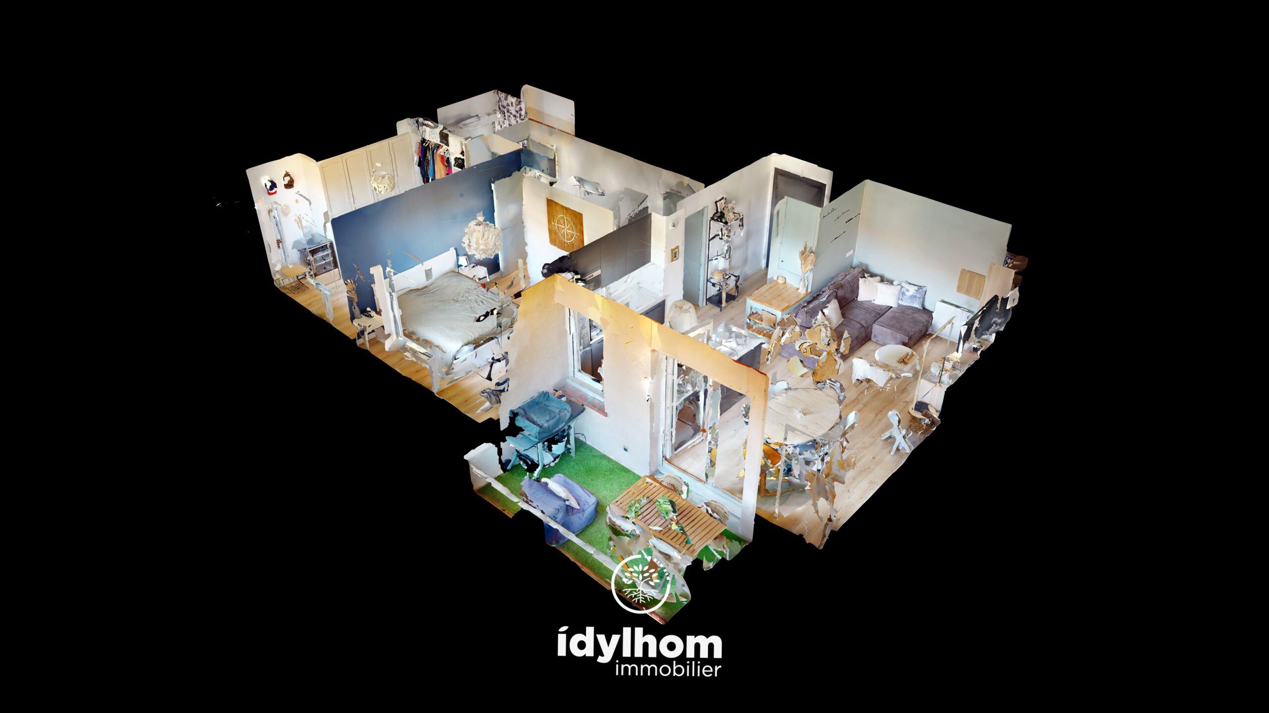 ARMONIA : Bel appartement T3 rénové en dernier étage avec 2 places de parking à Toulouse – Purpan