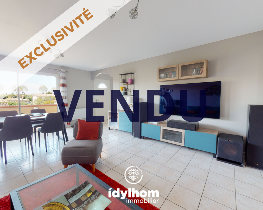 AZUR : Appartement T4 traversant de 104 m2 en dernier étage à Labastide St Pierre