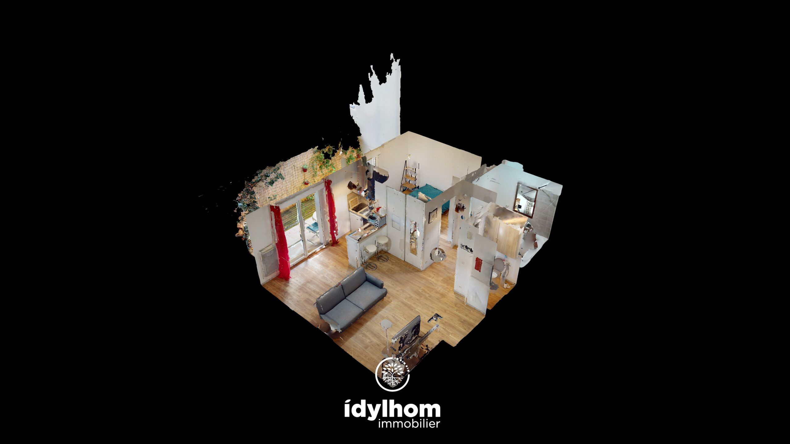 PATIO : Appartement T2 de 36 m2 avec grande terrasse et parking, à Frouzins