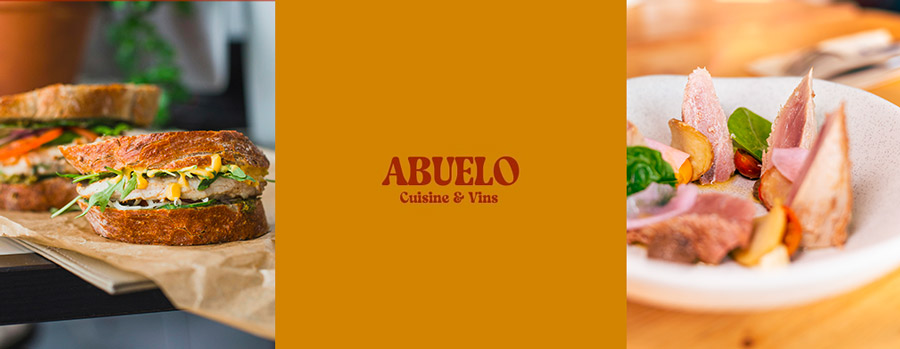 logo et plats du restaurant abuelo à toulouse