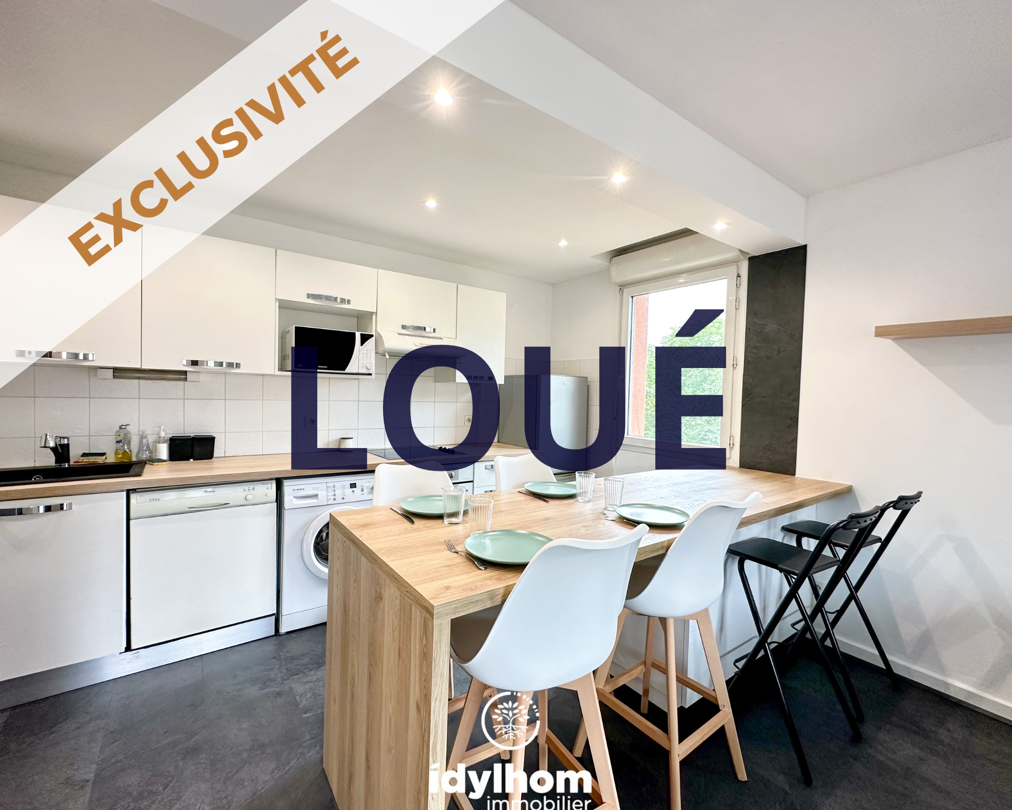 COSY : Appartement T3 meublé et climatisé + parking à Aucamville