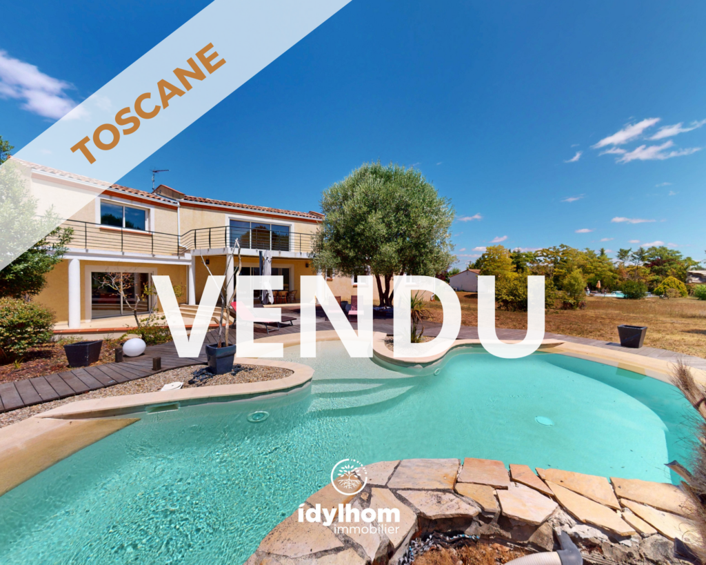 TOSCANE – Villa d&rsquo;exception de 260 m2 avec piscine et sous-sol à Castelnau-de-Lévis