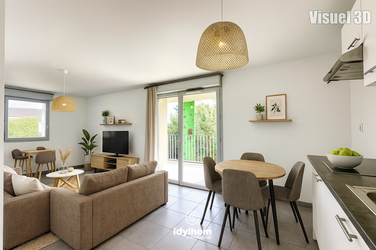 GREENY : Appartement T3 de 63 m2 avec terrasse et parking – proche métro – Toulouse (31200)