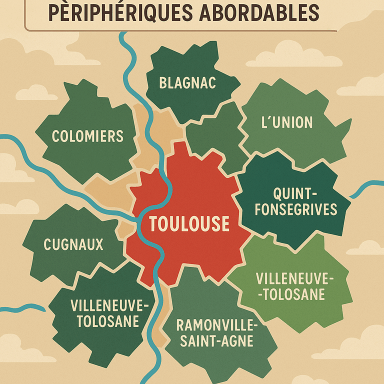 Top 5 des communes périphériques toulousaines où les prix restent abordables