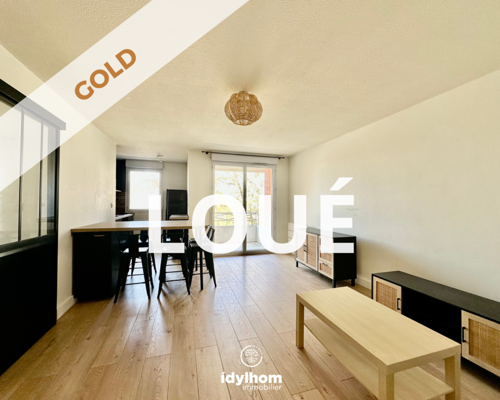 GOLD : Appartement T2 meublé de 43 m2 avec 2 places de parking et piscine, à Castelginest