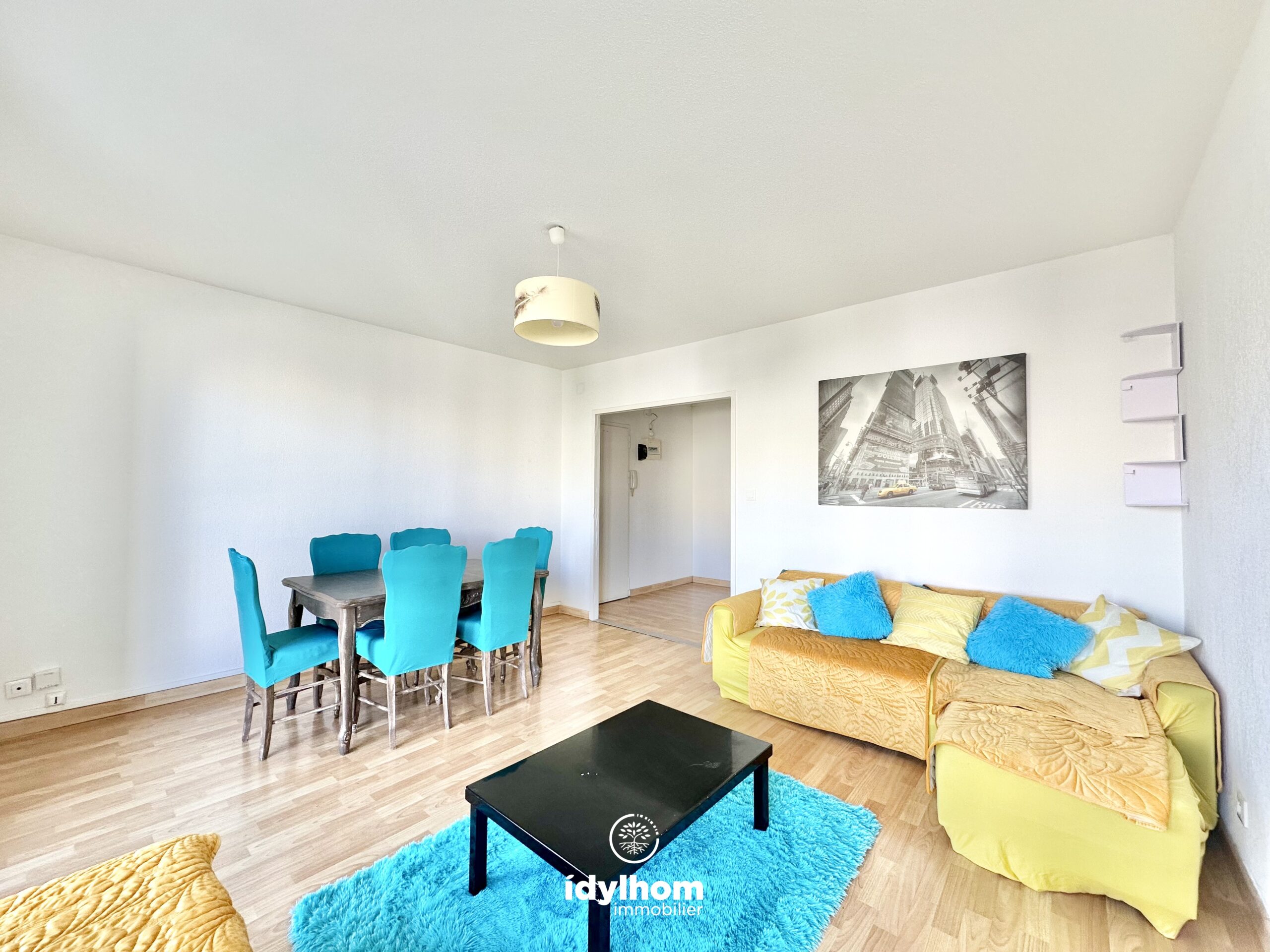 YELLOW – Appartement T3 meublé avec parking et cave – Secteur Amouroux – Toulouse