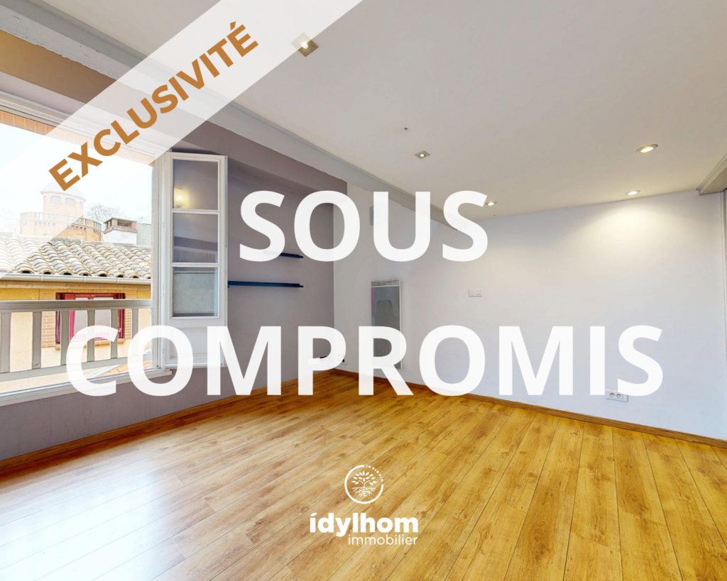 CARLES – Duplex T2 Bis en dernier étage au cœur de Saint-Cyprien