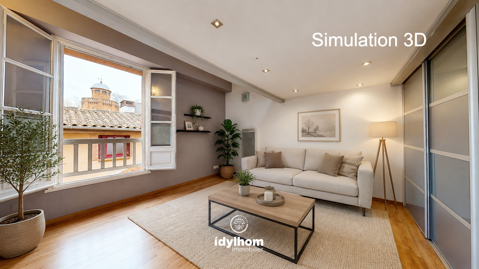 CARLES – Duplex T2 Bis en dernier étage au cœur de Saint-Cyprien