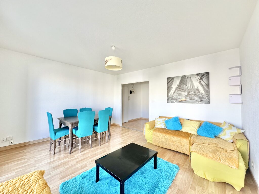 YELLOW – Appartement T3 meublé avec parking et cave – Secteur Amouroux – Toulouse